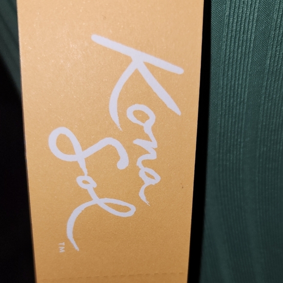 Kona Sol Green Ribbed One-Piece Swimsuit with Racerback - Picture 6 of 11